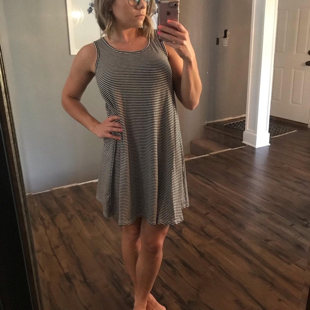 Mossimo racerback striped swing dress